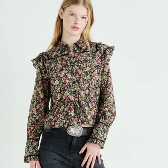 Free People Printed Daybreak blouse - Picture 2 of 7